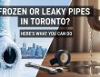 What temperature do pipes freeze in Toronto homes