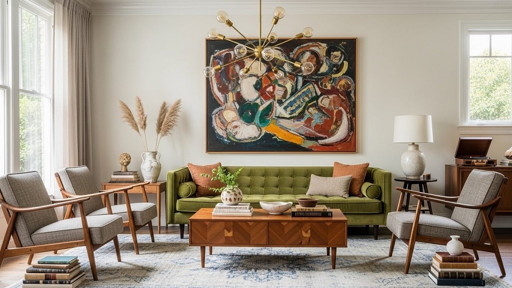 Modern vintage home ideas featuring wood and neutral tones