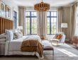 Cozy bedroom makeover using inexpensive bedding and modern décor accents