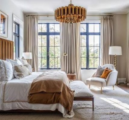 Cozy bedroom makeover using inexpensive bedding and modern décor accents