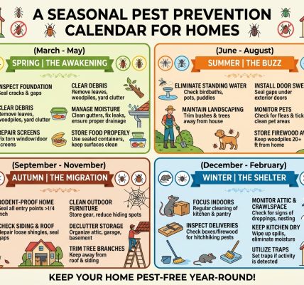Keep your home pest-free year-round! Explore our seasonal pest prevention calendar for expert tips on stopping bugs and rodents before they get inside.