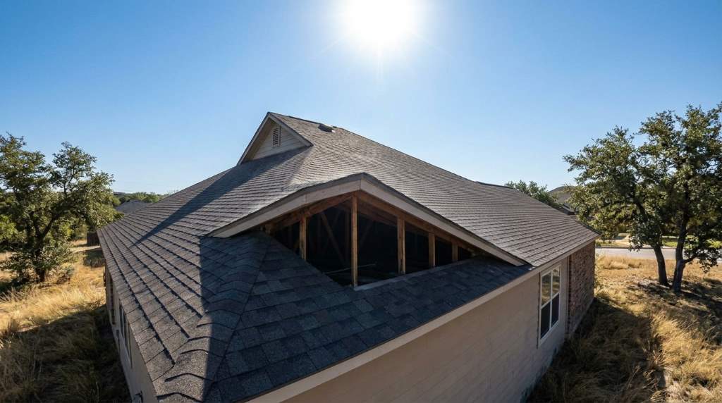 Austin home attic overheating beneath a sun-heated roof