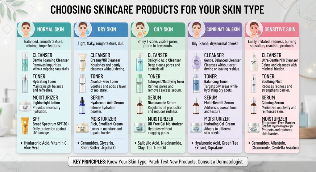 Skincare products for daily use