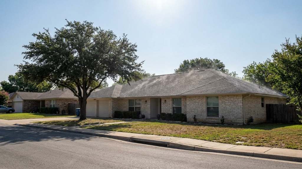 Roof ventilation helping remove heat from Austin attic